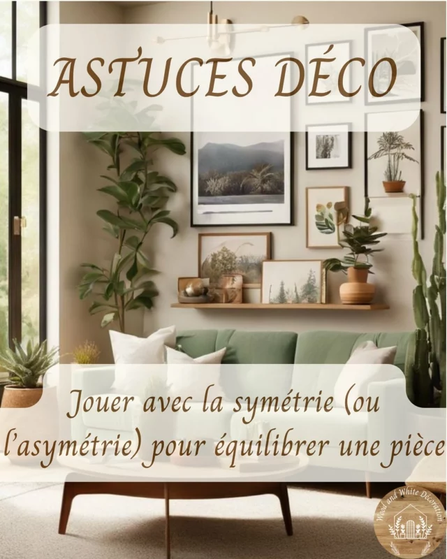 Bonsoir à tous 🥰

✨ Astuce déco du jour : équilibrer une pièce avec la symétrie (ou pas)!

Tu trouves que ton intérieur est « déséquilibré » visuellement, sans trop savoir pourquoi ?
La solution se trouve peut-être dans l’agencement des objets.

💡 La symétrie rassure et structure,
l’asymétrie attire l’œil et donne du rythme.

Utilisées avec justesse, elles permettent de créer une ambiance à la fois fluide, esthétique et naturelle.

Besoin d’un œil extérieur pour équilibrer ton espace ?
💌 Écris-moi, je t’accompagne avec plaisir ✨

Belle soirée à tous 😘.

Je suis Coralie, décoratrice d’intérieur certifiée:
-> 06.79.05.46.33 
-> woodandwhitedeco@gmail.com
->www.woodandwhitedecoration.fr 

#décorationinterieur#décoratriceintérieur#architecteinterieur#saôneetloire#centreeuropeendeformation#entrepreneusescreatives#instahome#décorations#deco#homedecoration#homeinspo#homedesigner#inspideco#homedecoration#designdinterieur#homedesign#homerenovation#decoinspiration#astucedeco#decointerieure#agencementinterieur#astucedeco#decoauthentique #equilibredeco #agencementinterieur #decoepuree#woodandwhitedecoration