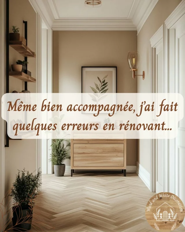 Bonsoir à tous 🥰

Post un peu tardif cette semaine 🙈

Ce soir je vous partage un peu de mon expérience, qui fait que maintenant je suis très bien placée pour vous accompagner au mieux 🥰. 

Même bien accompagnée, j’ai fait quelques erreurs en rénovant…Des petites choses, pas catastrophiques, mais qui auraient pu être évitées avec un peu plus d’anticipation ou de recul.

Dans ce post, je te partage 5 erreurs que j’ai faites en rénovant ma maison, et surtout ce que j’en retiens aujourd’hui en tant que décoratrice d’intérieur.

👉 Parce qu’entre les plans, les choix de matériaux, les contraintes techniques et la pression du timing… il est facile de passer à côté de certains détails.

Mais ces détails, ce sont justement eux qui font la différence entre un intérieur “à peu près” et un intérieur dans lequel on se sent vraiment bien.

🎯 Mon rôle aujourd’hui ?
T’aider à penser à tout ça AVANT que ce soit trop tard. Pour que ta rénovation soit fluide, bien pensée, et surtout à ton image.

📩 Tu prévois une rénovation ?
Tu veux qu’on en parle ensemble ? Je peux t’accompagner dans ton projet, en Bourgogne ou à distance 🌍

Dis moi en commentaire quel est ton plus grand défi ou doute en rénovation ?

Belle soirée à tous 😘.

Je suis Coralie, décoratrice d’intérieur certifiée:
-> 06.79.05.46.33 
-> woodandwhitedeco@gmail.com
->www.woodandwhitedecoration.fr 

#décorationinterieur#décoratriceintérieur#architecteinterieur#saôneetloire#centreeuropeendeformation#entrepreneusescreatives#instahome#décorations#deco#homedecoration#homeinspo#homedesigner#inspideco#homedecoration#designdinterieur#homedesign#homerenovation#decoinspiration#decointerieure#rénovationmaison#erreursrénovation#rénovationintelligente #conseilsdéco#woodandwhitedecoration
