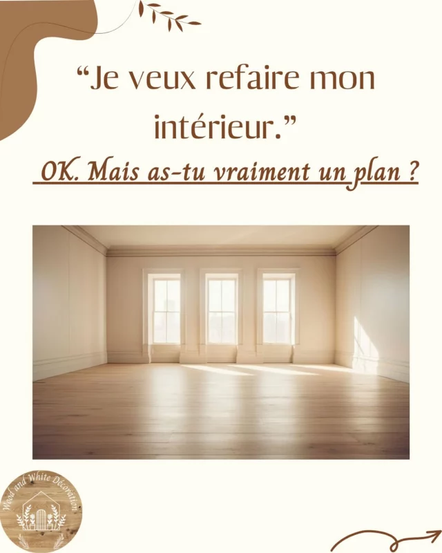 Bonsoir à tous 🥰

Tu veux refaire ton intérieur ? 

Un nouveau canapé ? Une peinture plus claire ?
Tu sais ce que tu veux… mais tu ne sais pas par où commencer.

👉 Et si le vrai problème, ce n’était pas ton canapé…
… mais l’absence de vision d’ensemble ?

Tu n’as pas à tout gérer seul(e).

Mon rôle en tant que décoratrice, c’est de t’aider à :
✅ Structurer ton projet de A à Z
✅ Créer une cohérence entre les espaces
✅ Éviter les erreurs de goût, de budget ou de proportions
✅ T’offrir un intérieur fluide, apaisant et 100 % aligné avec toi
✨ Résultat : tu gagnes du temps, de l’argent… et tu savoures enfin un chez-toi réussi du premier coup.

💬 Prêt(e) à passer à l’action ?
Écris-moi, on commence par un échange gratuit.

Belle soirée à tous 😘.

Je suis Coralie, décoratrice d’intérieur certifiée:
-> 06.79.05.46.33 
-> woodandwhitedeco@gmail.com
->www.woodandwhitedecoration.fr 

#décorationinterieur#décoratriceintérieur#architecteinterieur#saôneetloire#entrepreneusescreatives#instahome#décorations#deco#homedecoration#homeinspo#homedesigner#inspideco#homedecoration#designdinterieur#homedesign#homerenovation#decoinspiration#decointerieure#renovation#rénovationmaison#conseilsdéco#woodandwhitedecoration